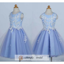 Newest Real Flower Girl Dress Applique Ruffle Ball Gown Flower Girl Dress Patterns 2017